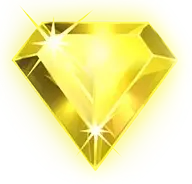 Yellow diamond symbol from Starburst paytable