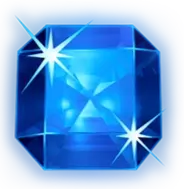 Blue gem symbol from Starburst paytable